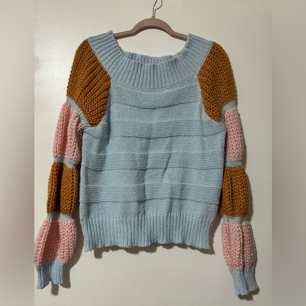 Colorful Knit Women's Sweater